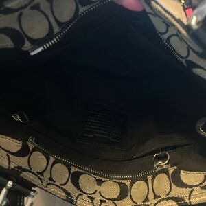 Coach Black and Gray Shoulder Bag